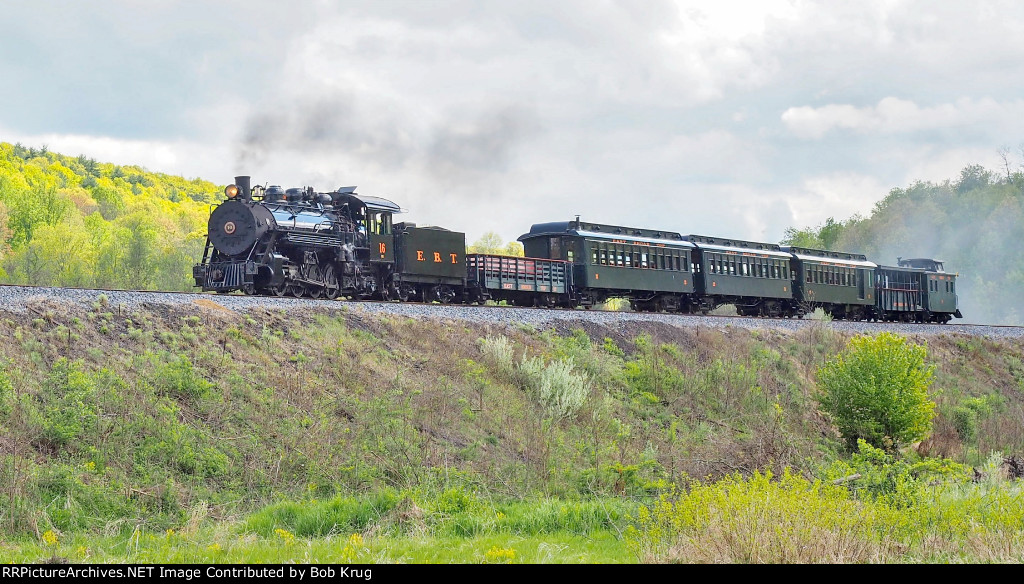 EBT 16 northbound on the high fill